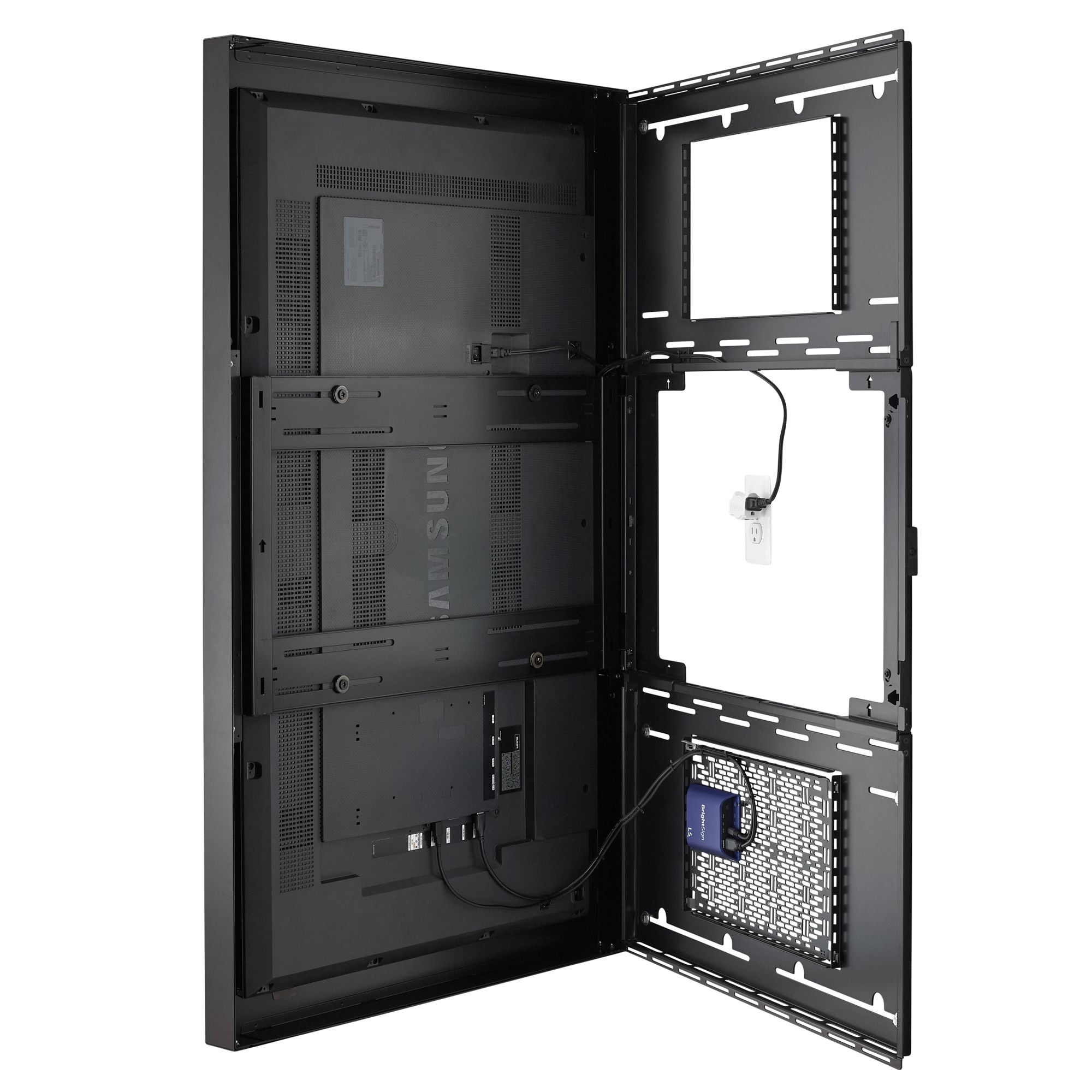 Chief 55in PORTRAIT IMPACT ON-WALL KIOSK -BLACK