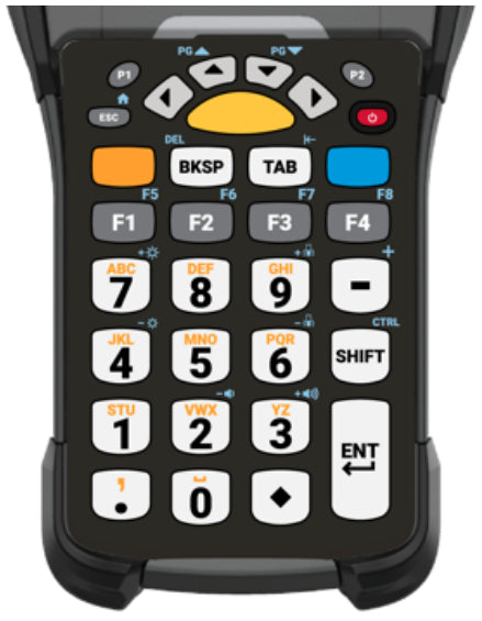 Zebra KYPD-MC9329NMR-01 clavier pour tablette Alphanumérique Anglais Noir, Blanc