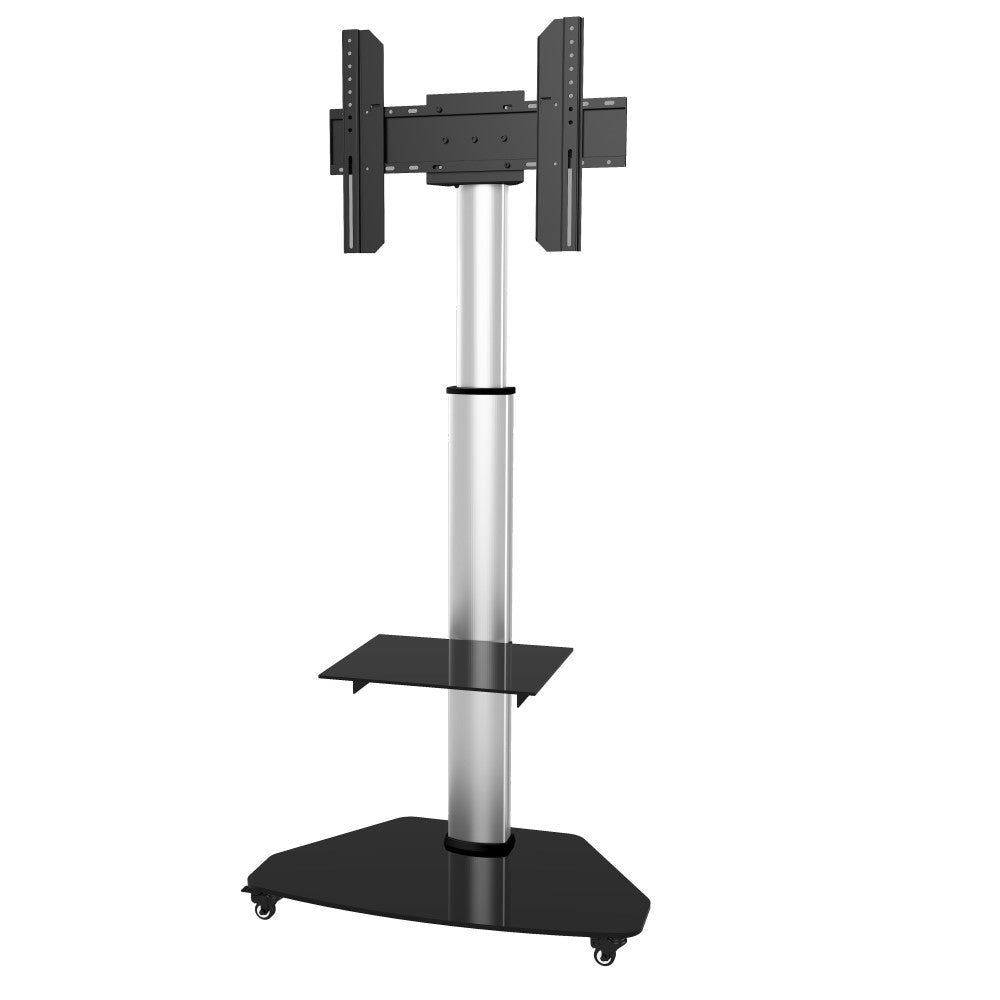 "Techly ICA-TR3SL Support TV mobile 37-70"" jusqu'a 40kg réglable 2 étageres"
