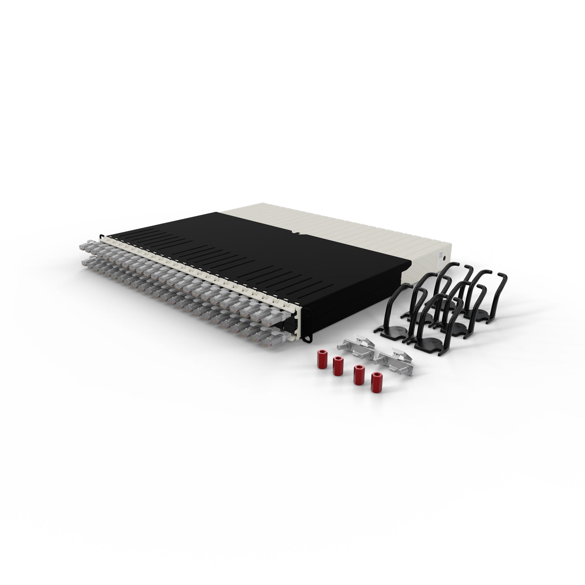 PATCHBOX ONE 24x CAT6A UTP GRIS 0,8 m 8U