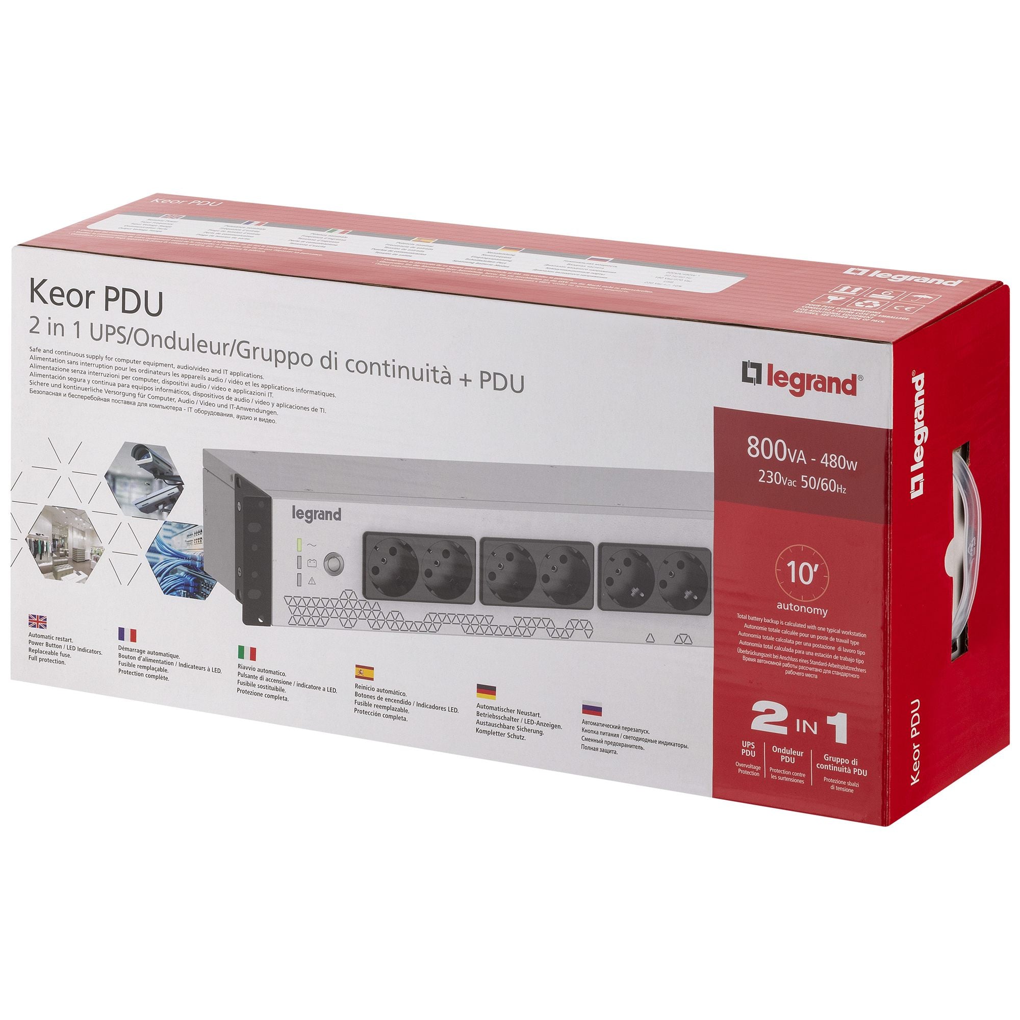 LEGRAND Onduleur Keor PDU 800 VA 8 prises C13