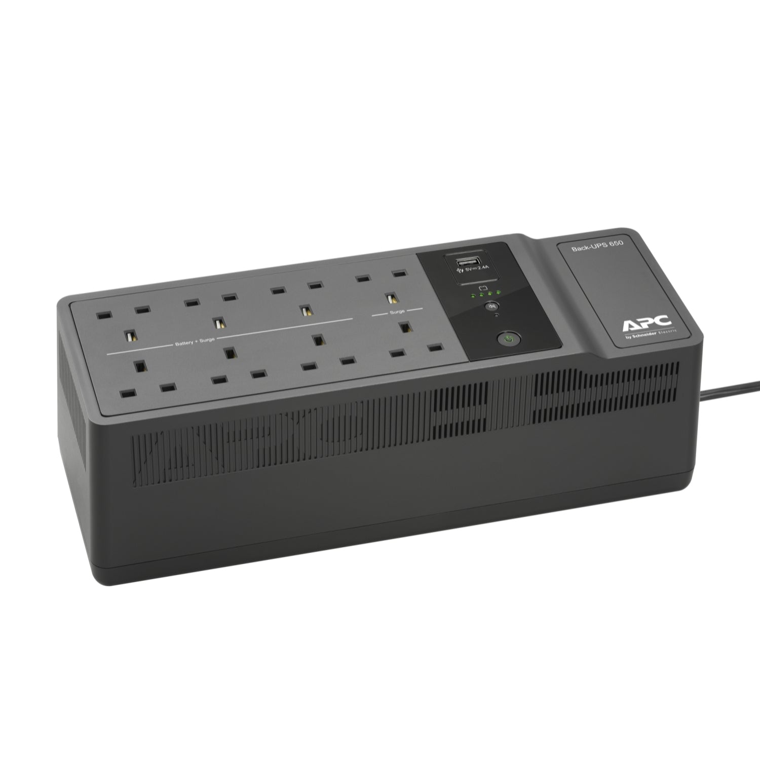 APC Back-UPS BE650G2-UK UPS AC 230V 400Watt 650VA output connectors 8 United Kingdom Black