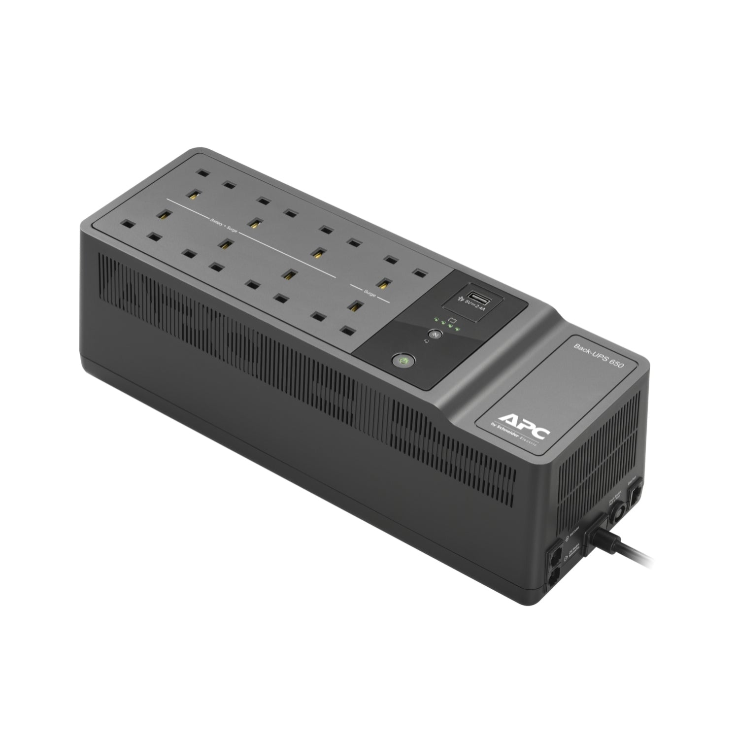 APC Back-UPS BE650G2-UK UPS AC 230V 400Watt 650VA output connectors 8 United Kingdom Black