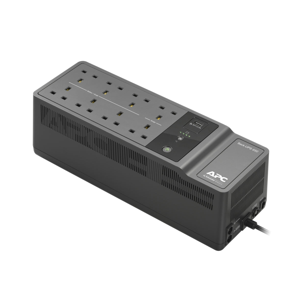 APC Back-UPS BE650G2-UK UPS AC 230V 400Watt 650VA output connectors 8 United Kingdom Black