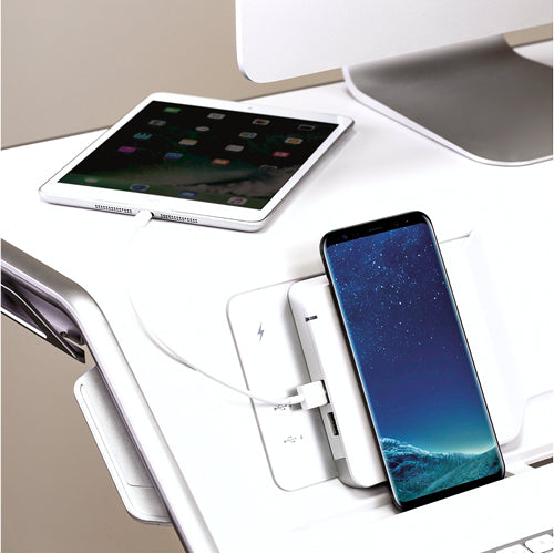 FELLOWES plate-forme assis-debout lotus - blanc