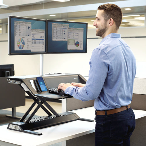 FELLOWES PLATE-FORME ASSIS-DEBOUT LOTUS DX - NOIR
