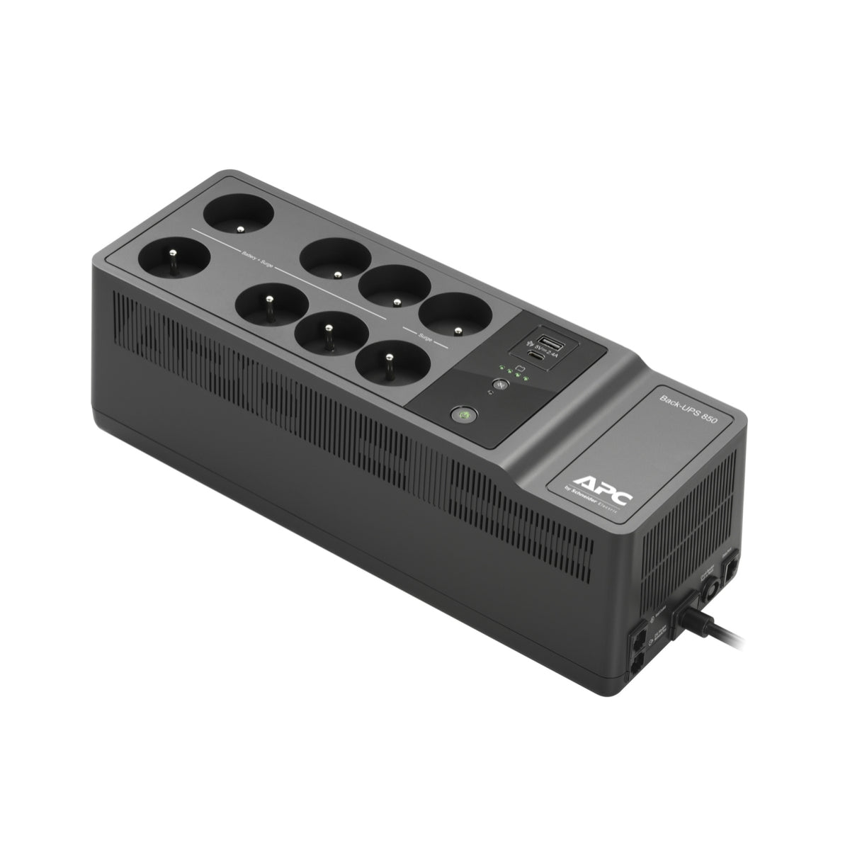 APC Back-UPS BE850G2-FR UPS AC 220/230V 520Watt 850VA USB output connectors 8 Black