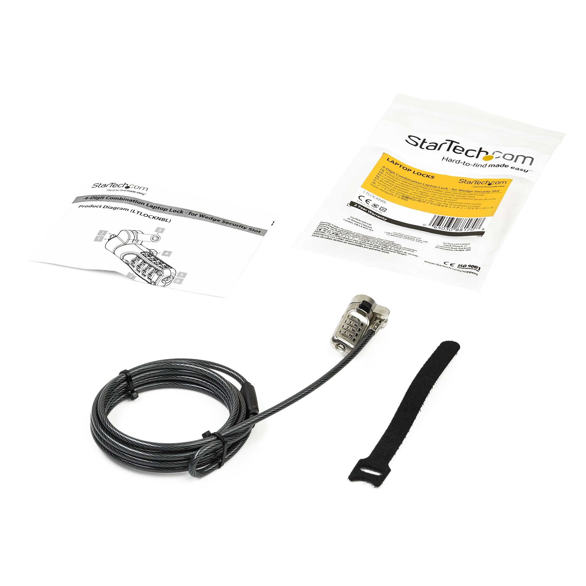 Laptop Cable Lock - For Wedge Lock Slot