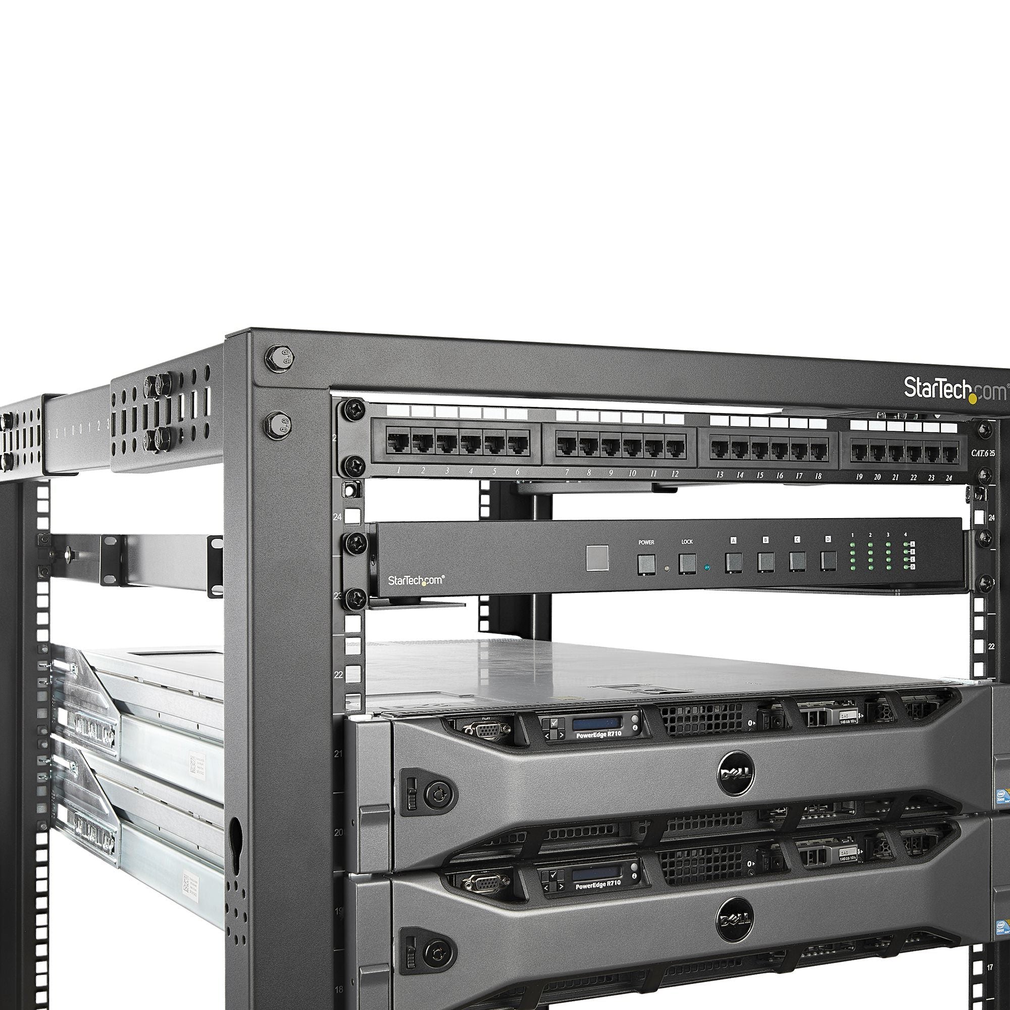 Rack Rails - 1U - 4 post - 200 Lbs Max