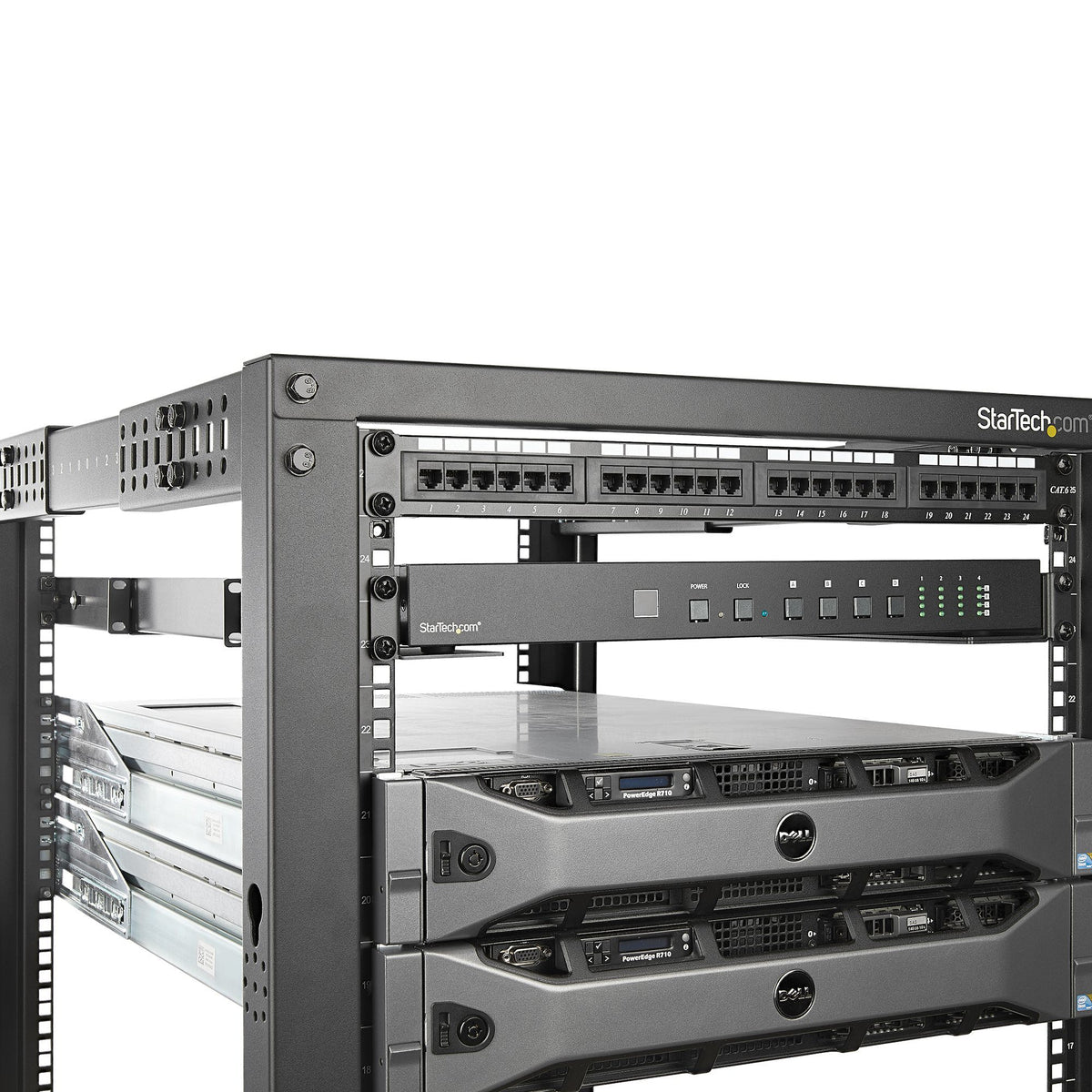 Rack Rails - 1U - 4 post - 200 Lbs Max