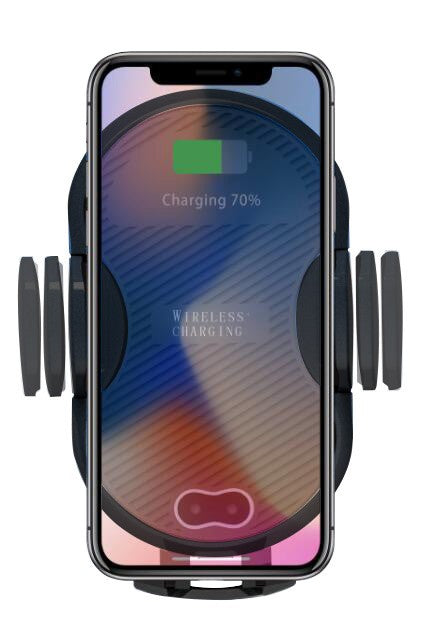 Techly I-SMART-WRL3 Support de téléphone de voiture automatique avec Qi 10W