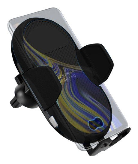Techly I-SMART-WRL3 Support de téléphone de voiture automatique avec Qi 10W