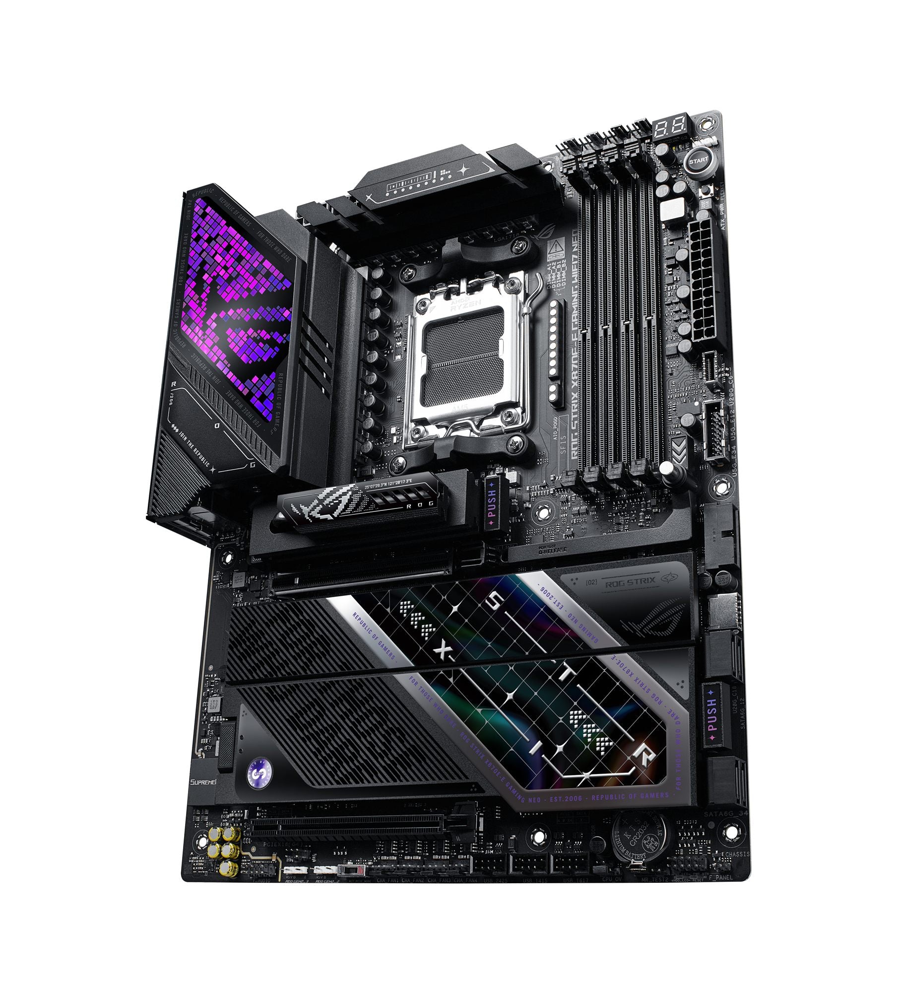 ASUS ROG STRIX X870E-E GAMING WIFI7 NEO AMD ATX motherboard DDR5 1xHDMI 1xPCIe 5.0 5xM.2