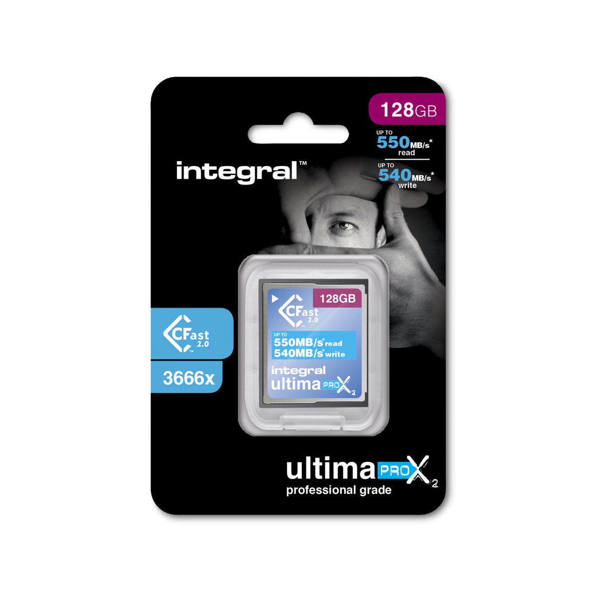 128GB CFAST R-550 W-540 MB/S