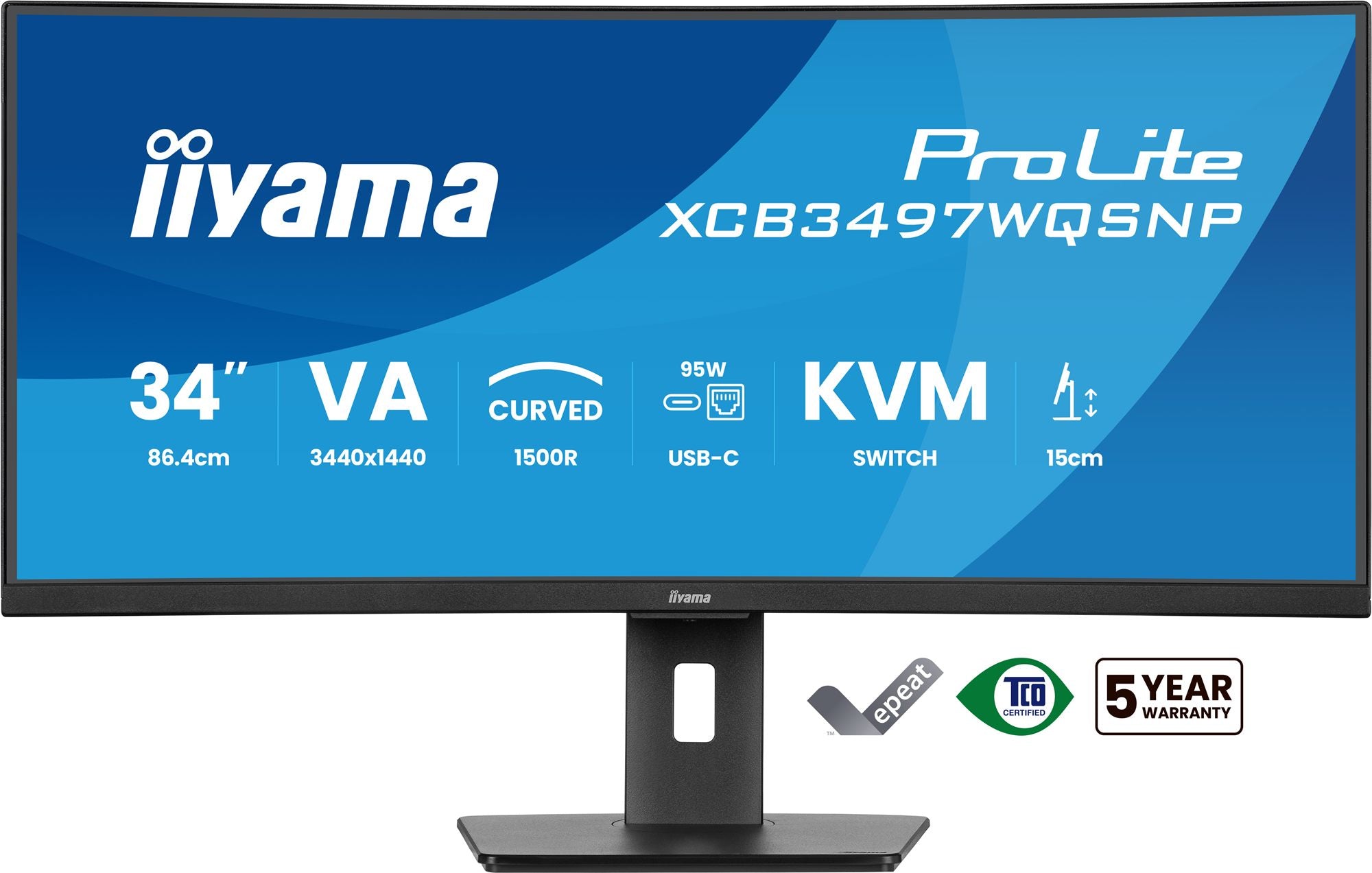 XCB3497WQSNP-B1 34" UW Curved VA-3440x14