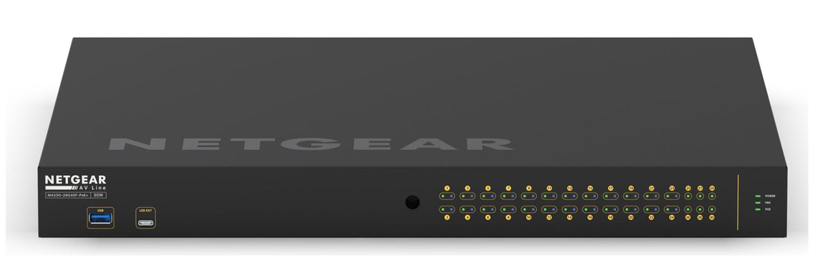 Biamp AVB-enabled Netgear 26-port 1G switch