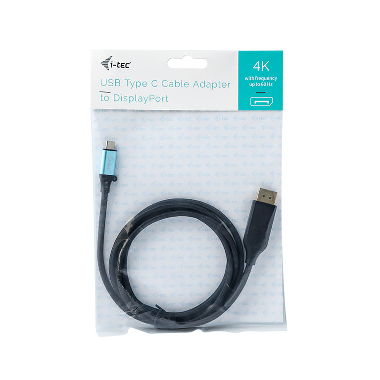 I-TEC USB C DisplayPort Cable Adapter 4K 60Hz 200cm compatible with Thunderbolt 3
