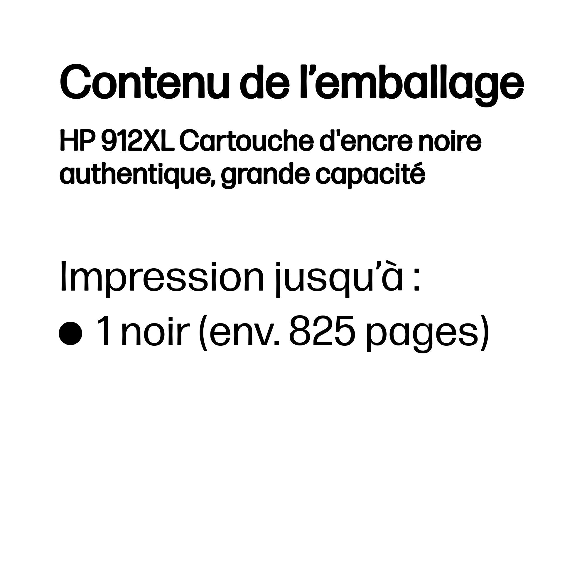 HP 912XL High Yield Black Ink