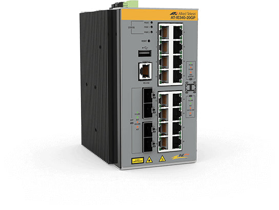 Switch.Indus IP30 L3,16x10/100 /1000TX PoE+, 4xSFP (-40°+75°