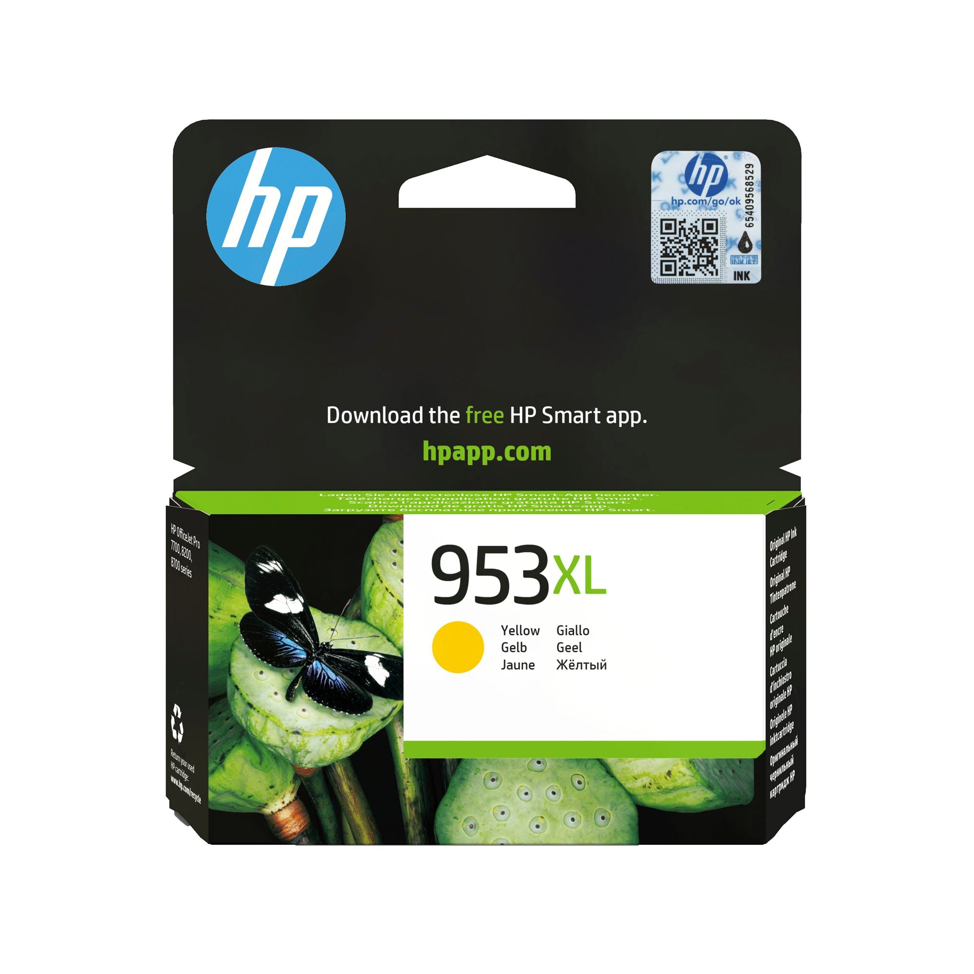 HP 953XL original Ink cartridge F6U18AE BGX Yellow 1.450 Pages