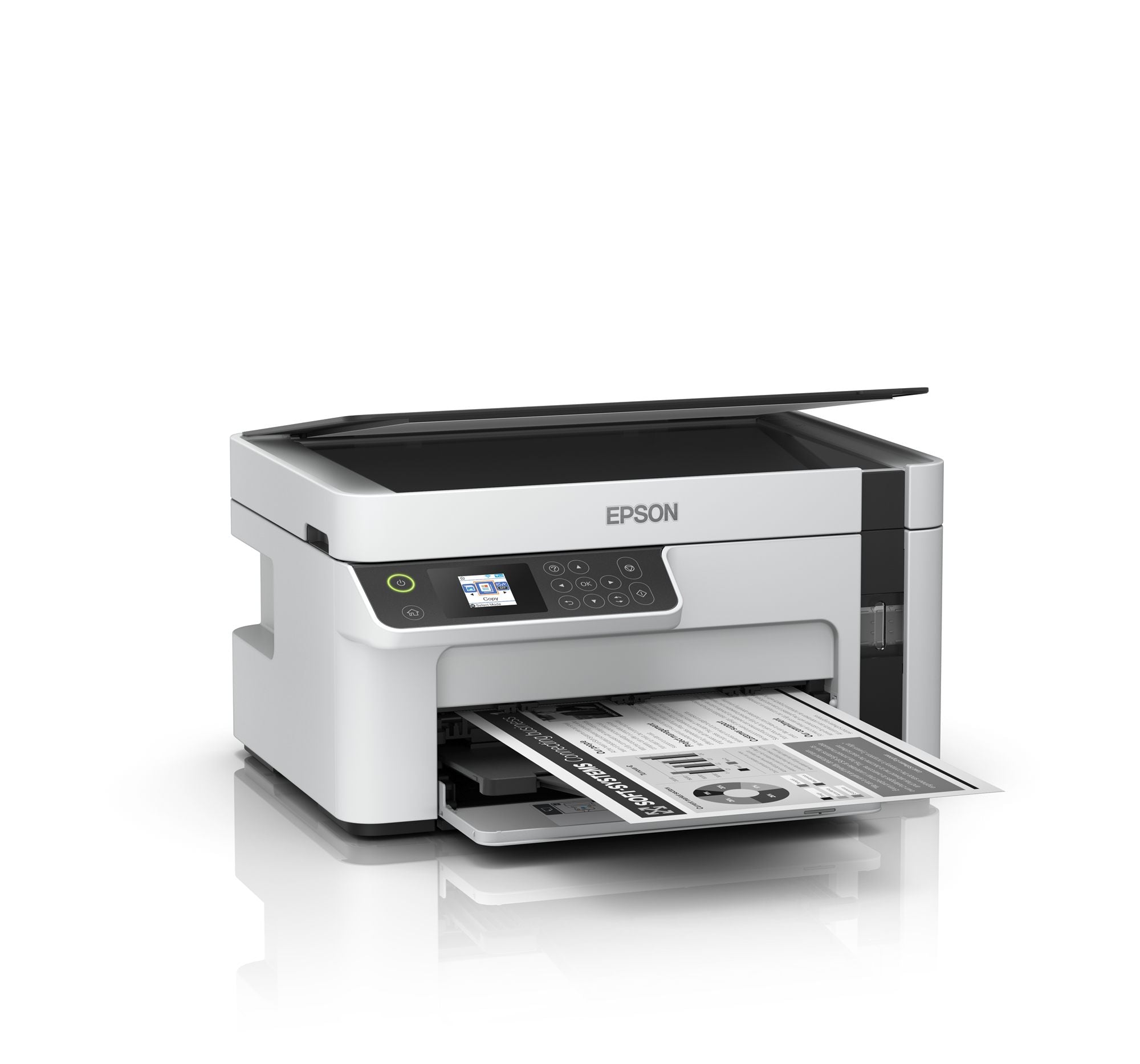 EPSON EcoTank ET-M2120 MFP Mono B/W ink-jet A4 15ppm print 150 sheets USB Wi-Fi white
