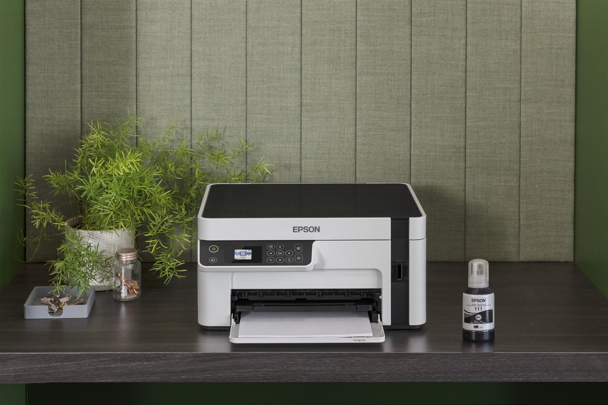EPSON EcoTank ET-M2120 MFP Mono B/W ink-jet A4 15ppm print 150 sheets USB Wi-Fi white