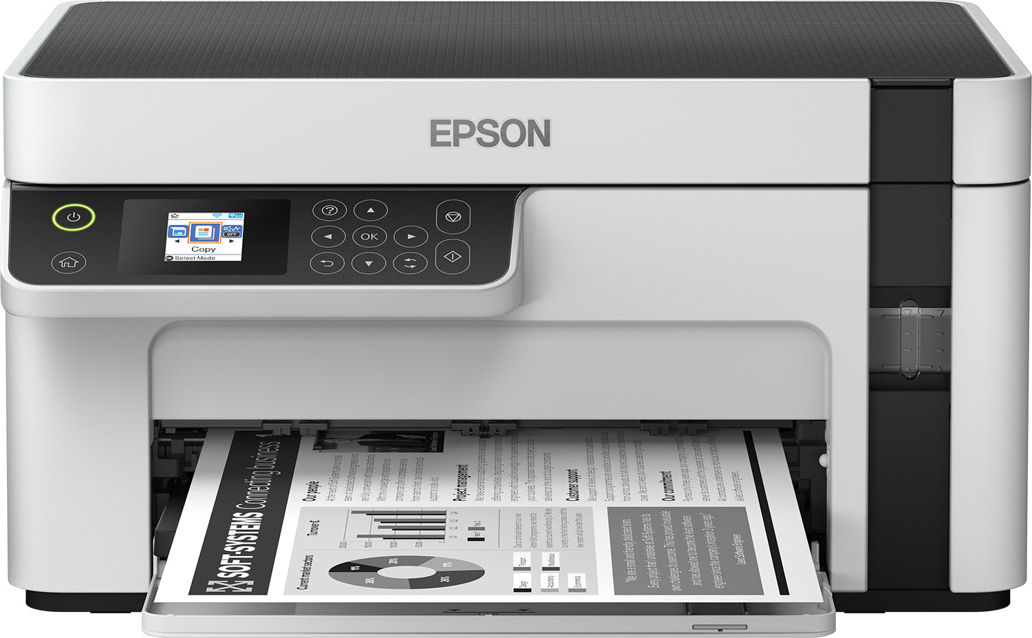 EPSON EcoTank ET-M2120 MFP Mono B/W ink-jet A4 15ppm print 150 sheets USB Wi-Fi white