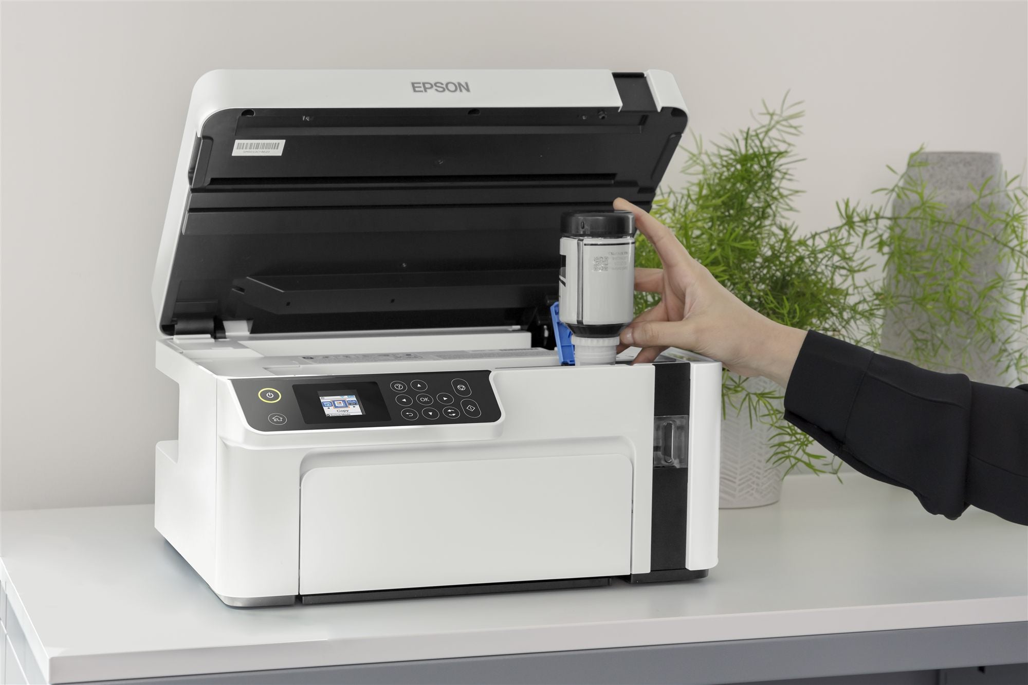 EPSON EcoTank ET-M2120 MFP Mono B/W ink-jet A4 15ppm print 150 sheets USB Wi-Fi white