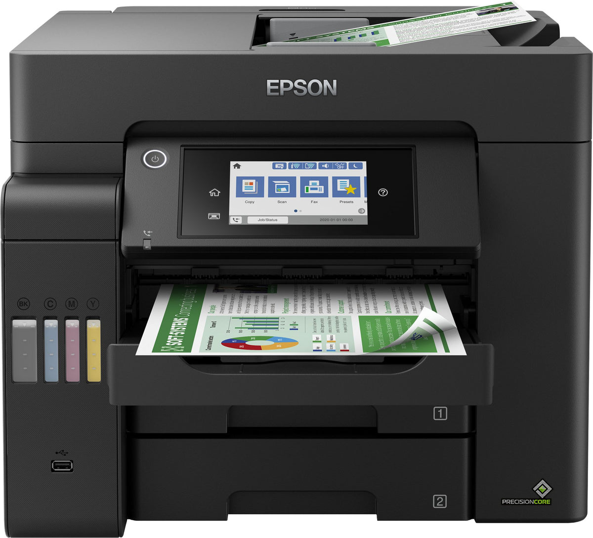 Epson EcoTank L6550 - appareil tout-en-un d'impression - impression, numérisation, copie, fax 4800 x 2400 DPI A4 25ppm Wi-Fi AirPrint