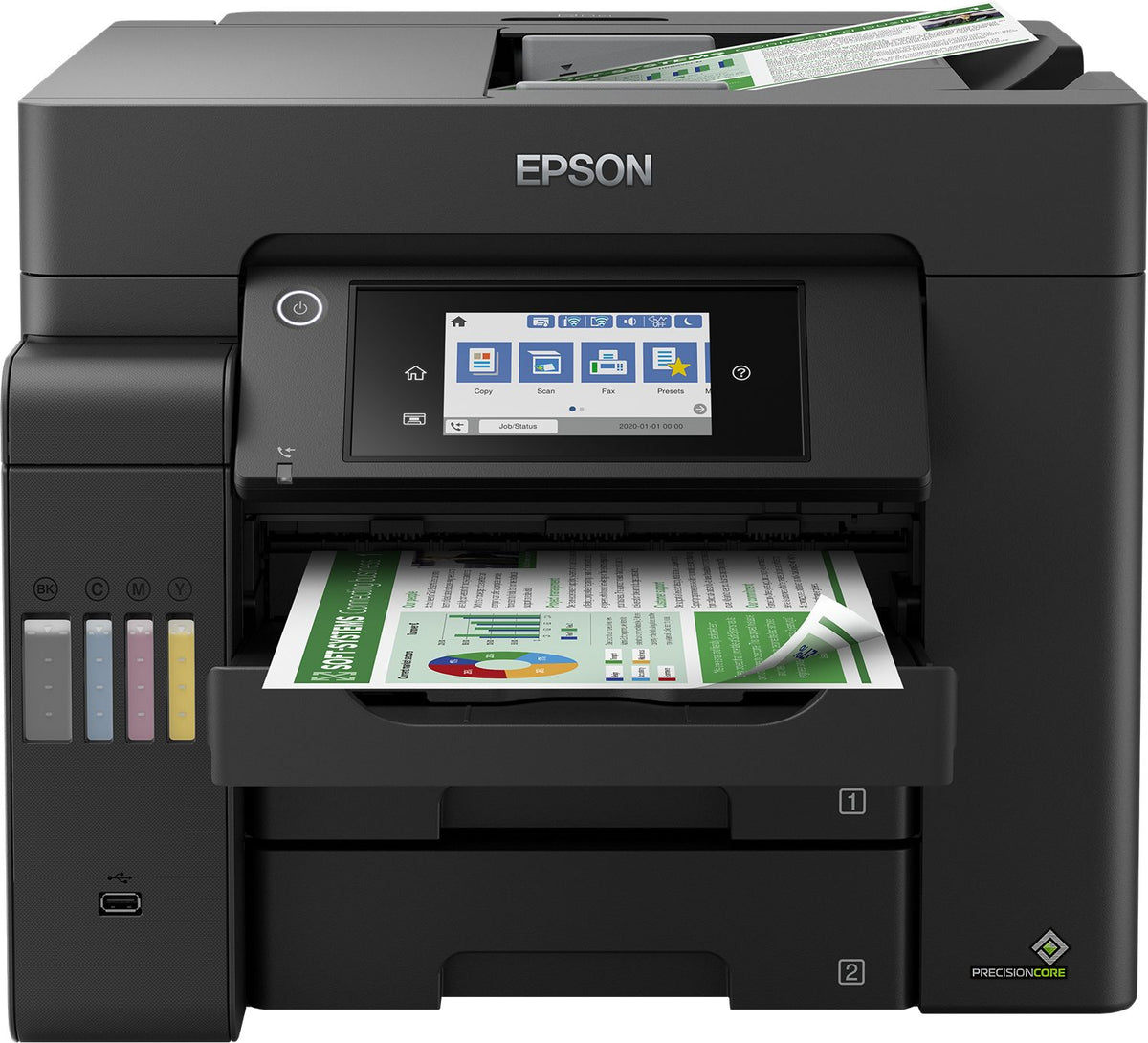 Epson EcoTank L6550 - appareil tout-en-un d'impression - impression, numérisation, copie, fax 4800 x 2400 DPI A4 25ppm Wi-Fi AirPrint
