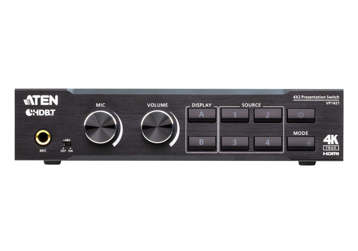 ATEN VP1421 Switch/Matrice 4K 4 x 2 (VGA/HDMI/HDBaseT)