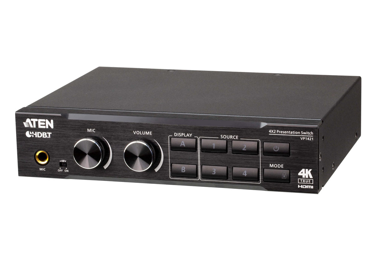 ATEN VP1421 Switch/Matrice 4K 4 x 2 (VGA/HDMI/HDBaseT)