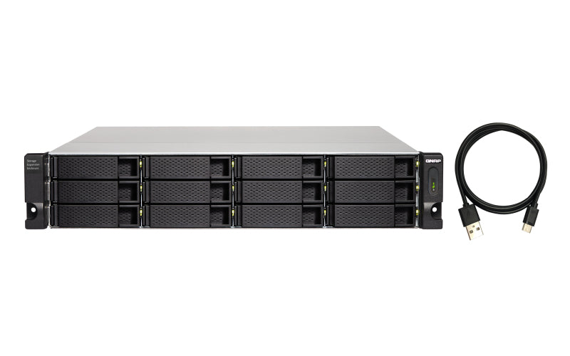 12-bay 2U USB-C JBOD exp unit 10GbpsRPSU
