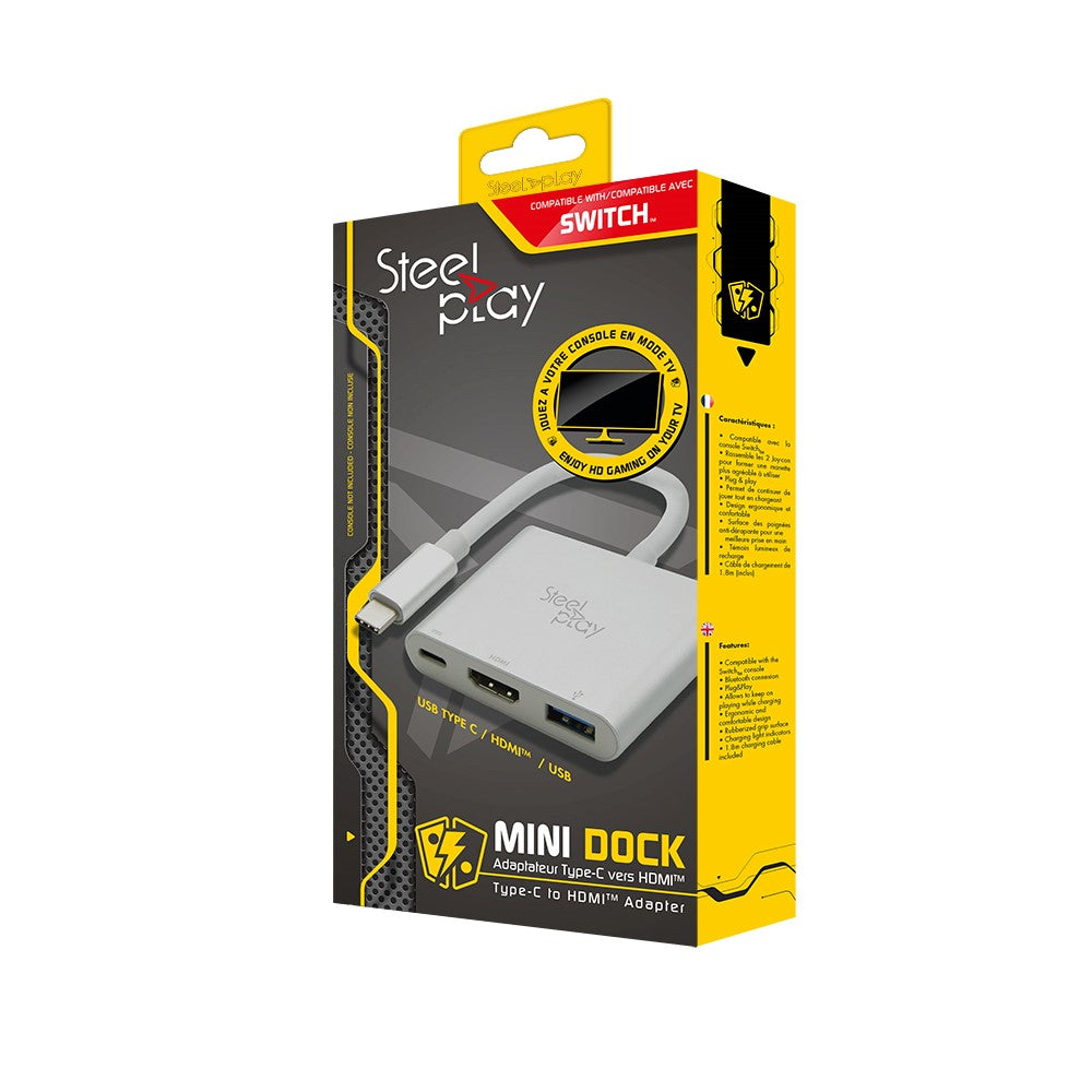 LEXIP X STEELPLAY Mini Dock Adapteur USB-C/HDMI SWITCH