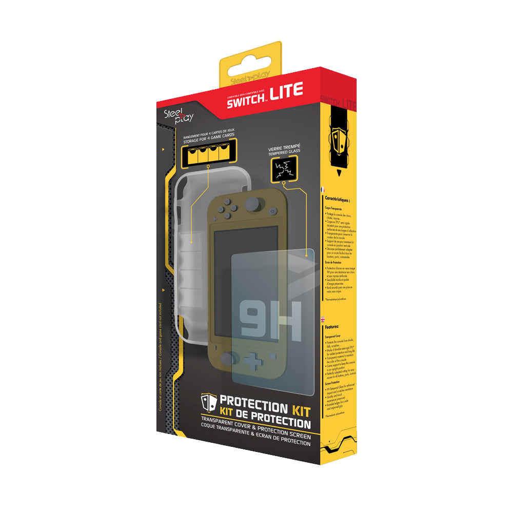 LEXIP X STEELPLAY Kit de Protection Coque + Ecran 9H SWITCH LITE