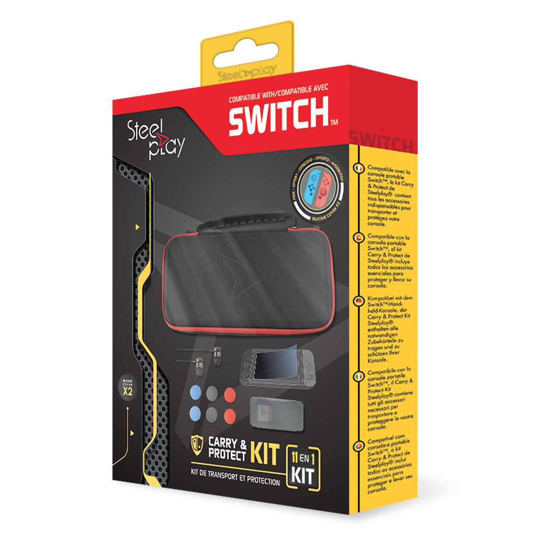 LEXIP X STEELPLAY Kit Carry & Protect 11 en 1 SWITCH + 2 Housses Manettes Offertes