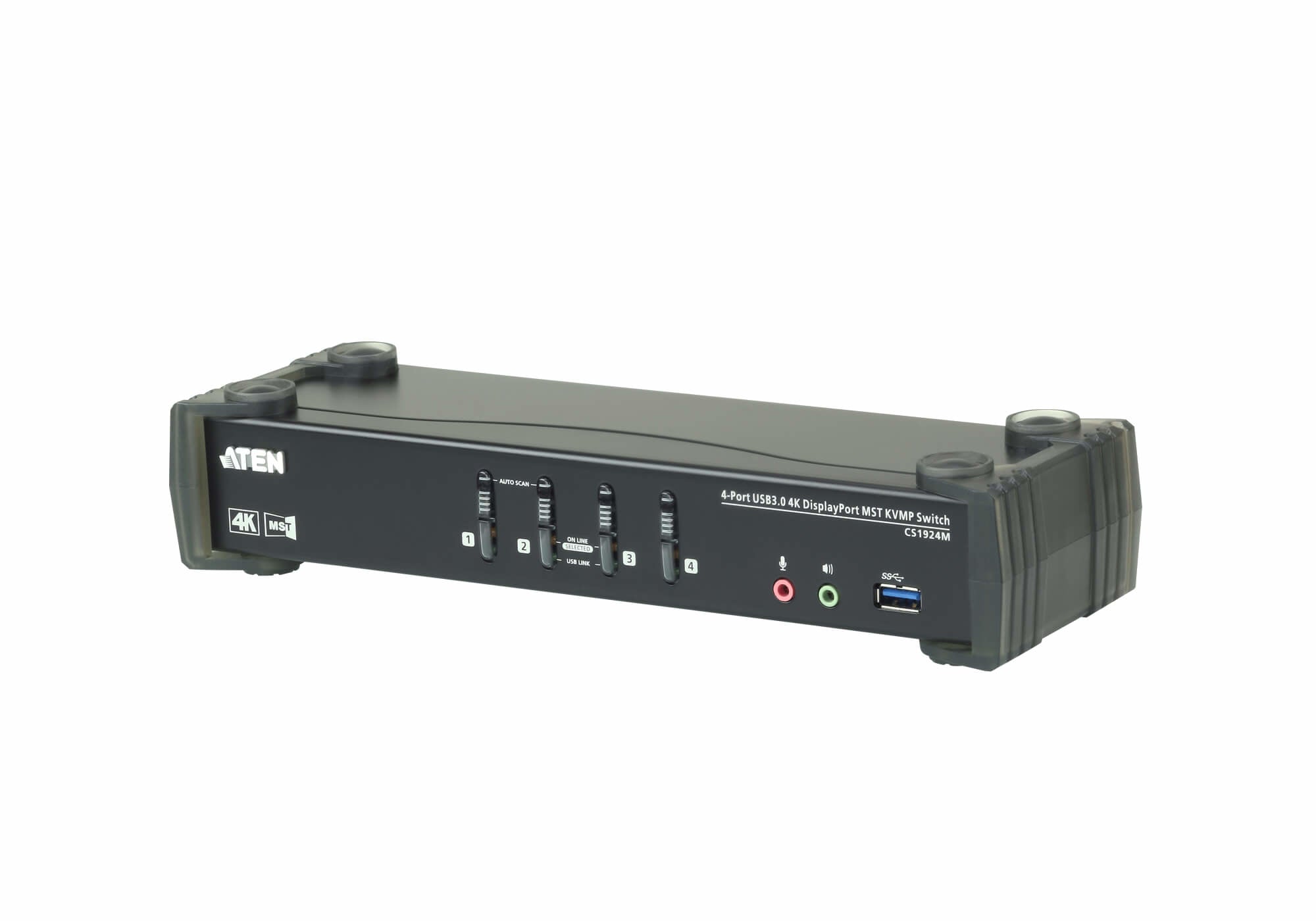 ATEN CS1924M-AT-G commutateur écran, clavier et souris Noir