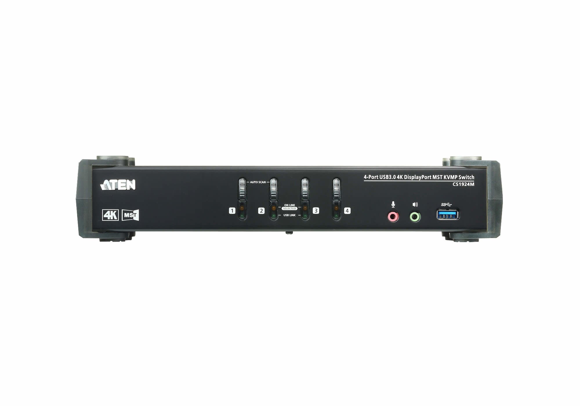 ATEN CS1924M-AT-G commutateur écran, clavier et souris Noir