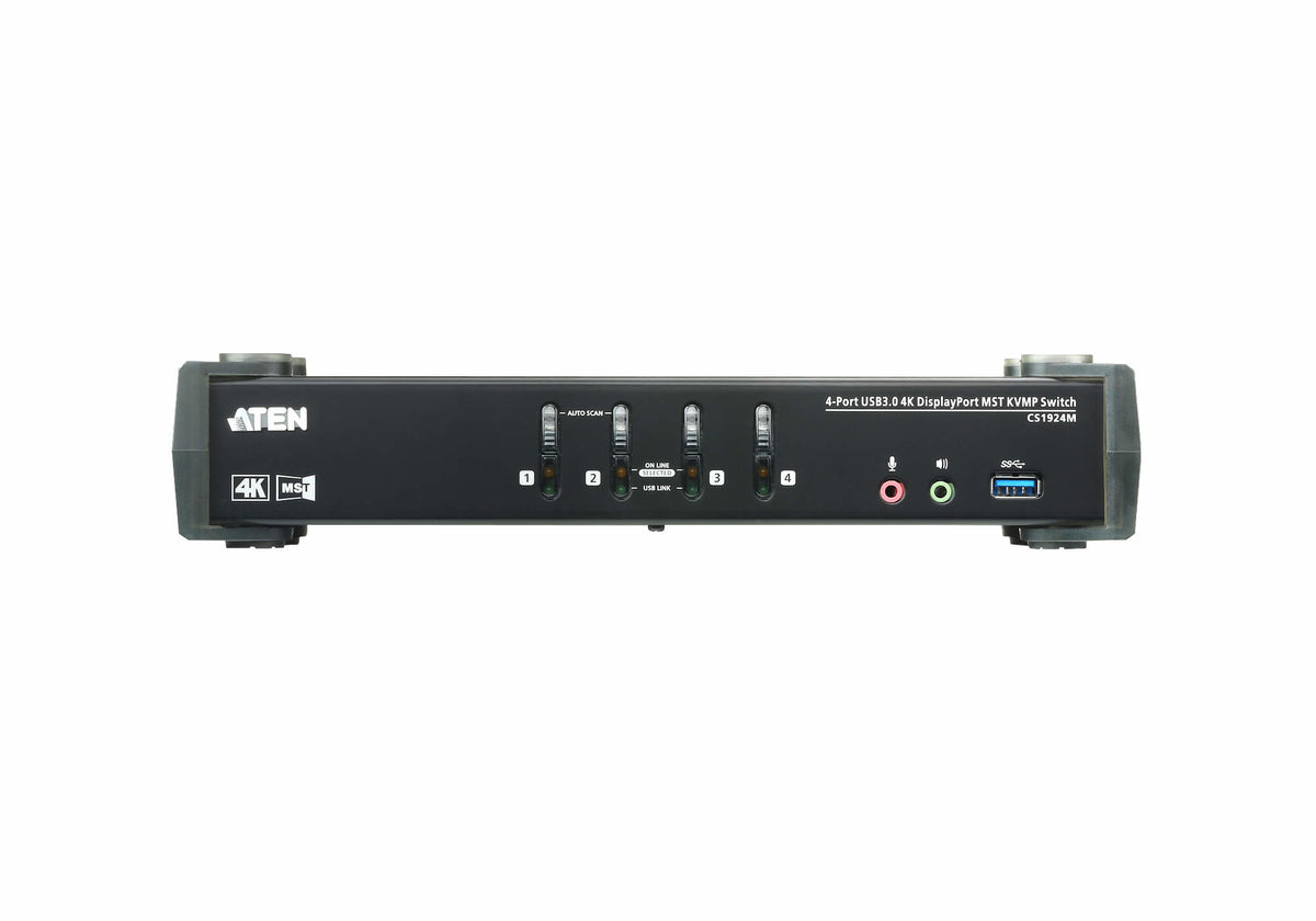 ATEN CS1924M-AT-G commutateur écran, clavier et souris Noir