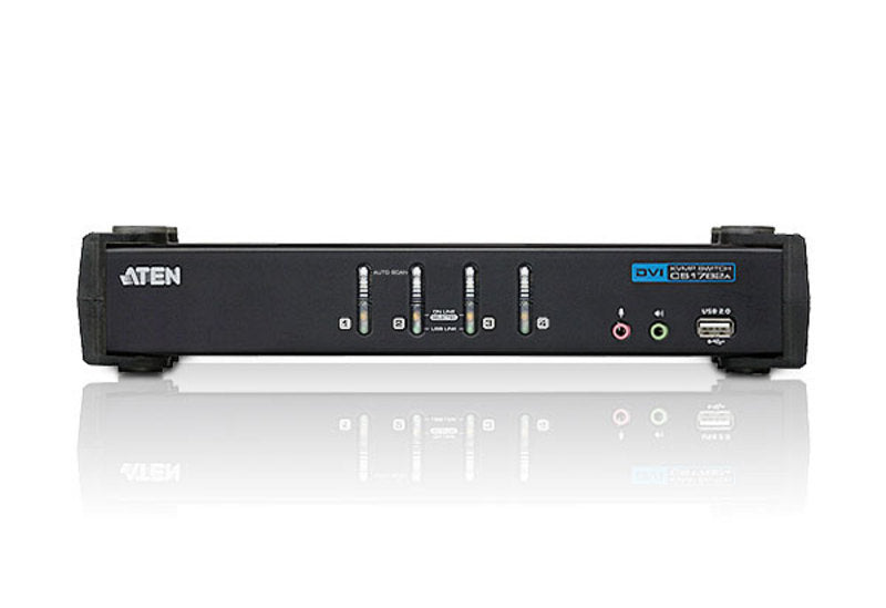 ATEN CS1764A-AT-G commutateur écran, clavier et souris Noir