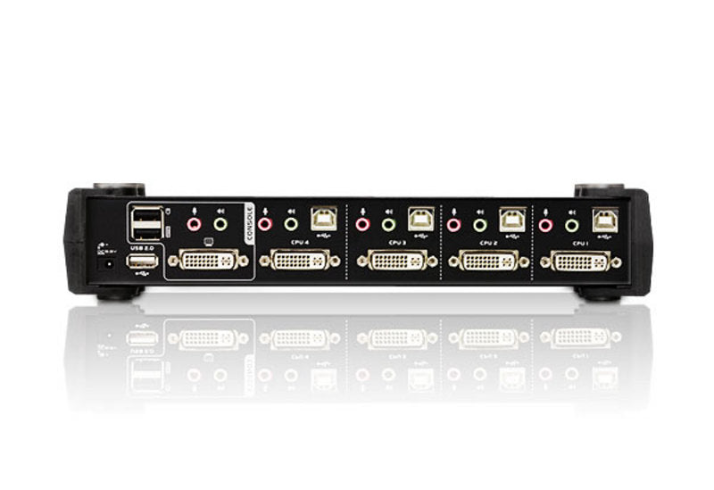 ATEN CS1764A-AT-G commutateur écran, clavier et souris Noir