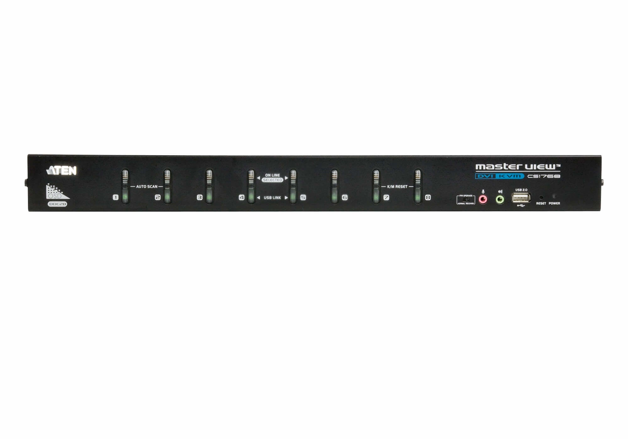 8-Port USB DVI/Audio KVM Switch