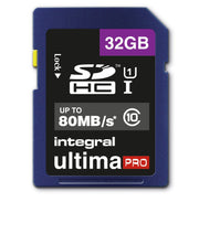 SDHC 32GB CLASS 10 - 80MB/s.