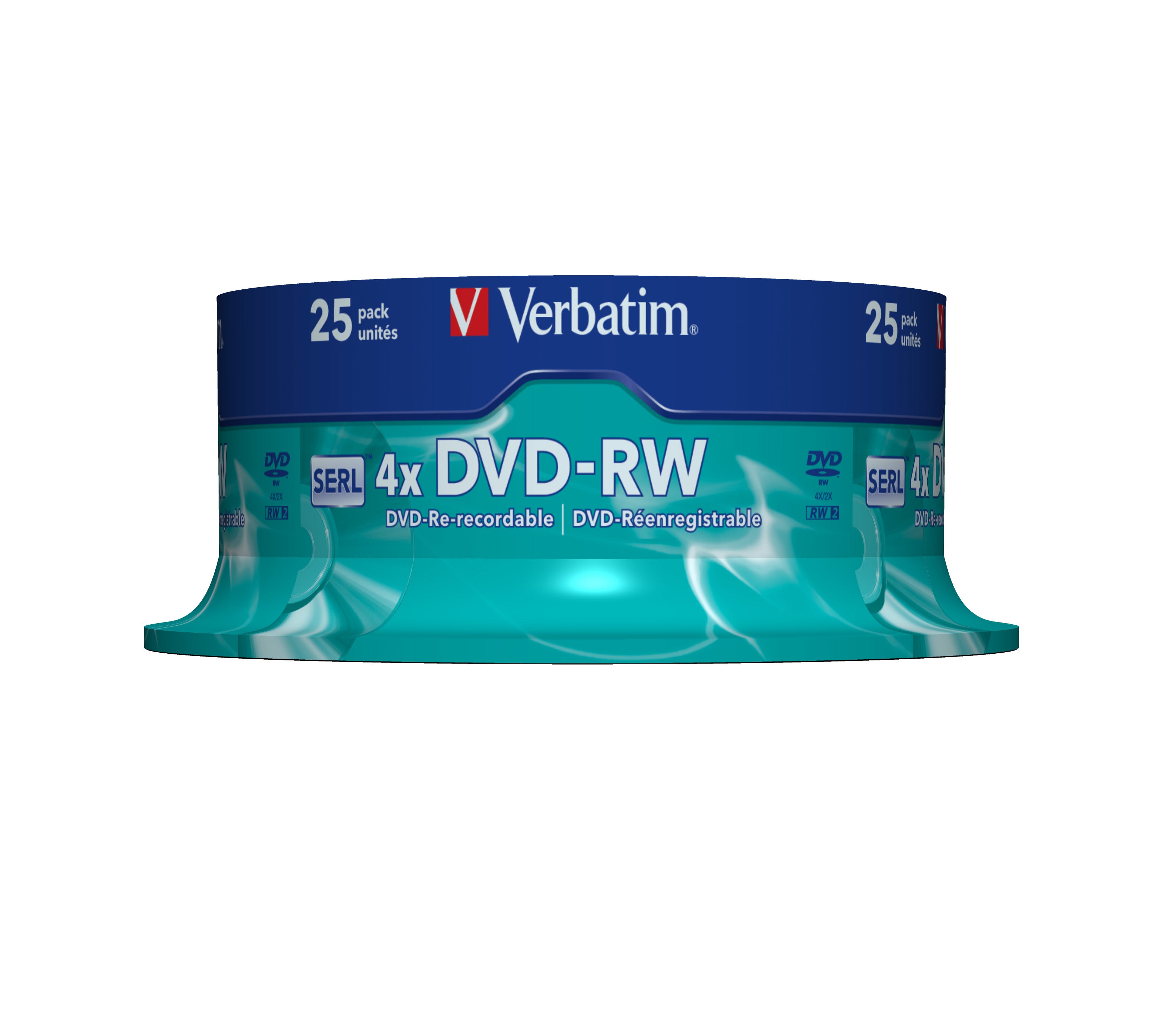DVD-RW Serl 4X4.7GB silver/25 spindle