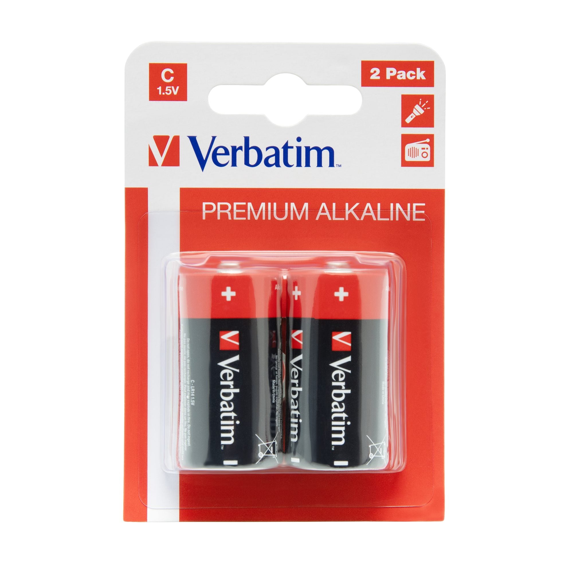 Alkaline Battery C 2 Pack