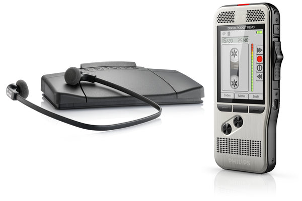 PHILIPS kit DPM7700 + Pocket-Mémo 7200 et le kit de transcription LFH7177