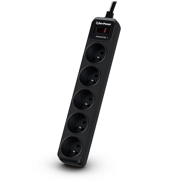 CyberPower B0520SC0-FR parasurtenseur Noir 5 prise(s) CA 200 - 250 V 1,8 m