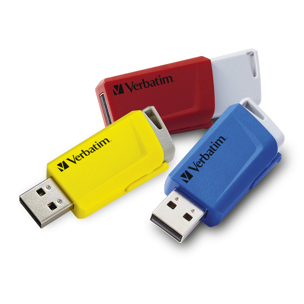 VERBATIM USB DRIVE 3.0 STORENCLICK 3X1