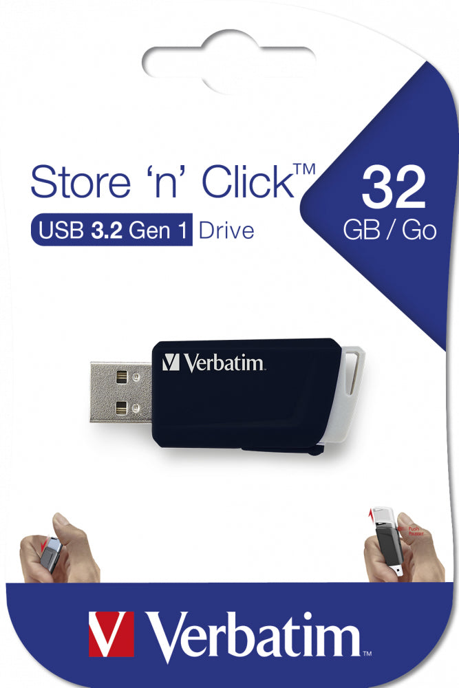 VERBATIM USB DRIVE 3.0 STORENCLICK 32G