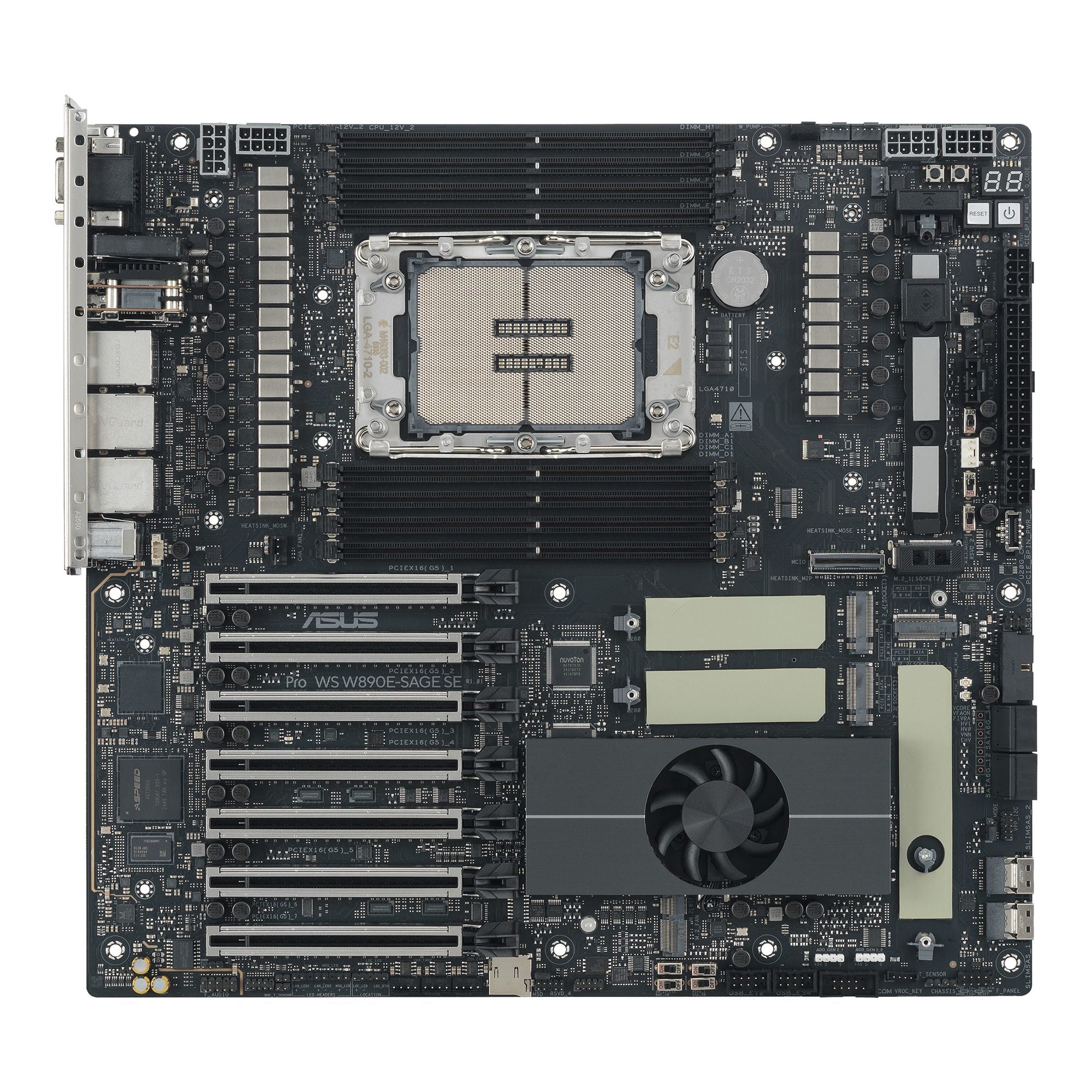 ASUS PRO WS W890E-SAGE SE LGA4710-2 EEB workstation motherboard 8xDDR4 7xPCIe 5.0 4xM.2 4xSATA